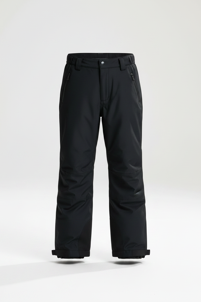 Pantalon De Pluie Noir Garçon Coupe Droite Imperméable - Polyester - vue 3