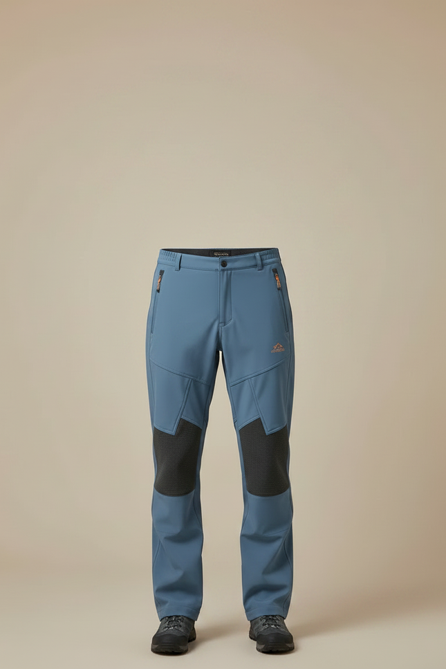 Pantalon De Pluie Bleu Imperméable Randonnée Homme - Polyester - vue 3