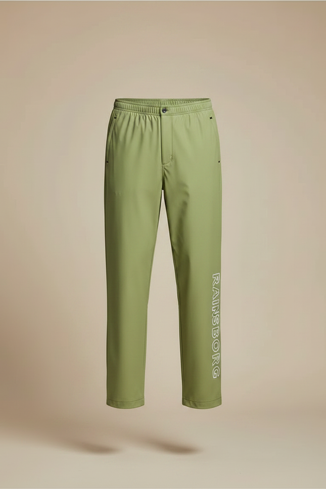 Pantalon De Pluie Vert Kaki Imperméable Décontracté Homme - Polyester - vue 3