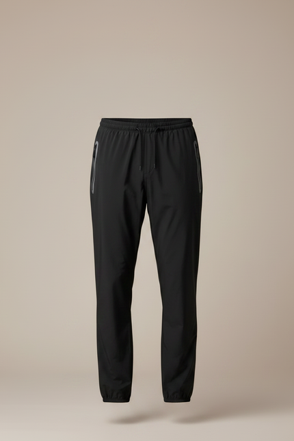 Pantalon Pluie À Fermeture Éclair - Noir Polyester - vue 3
