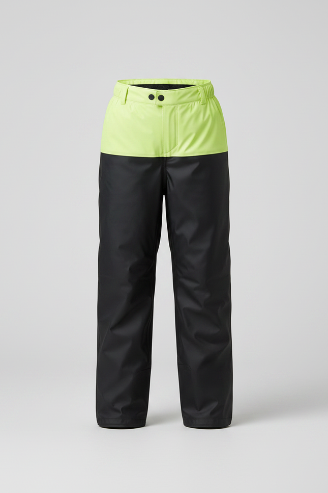 Pantalon De Pluie Noir Imperméable Enfant Ajustable Sportif - Polyester - vue 3