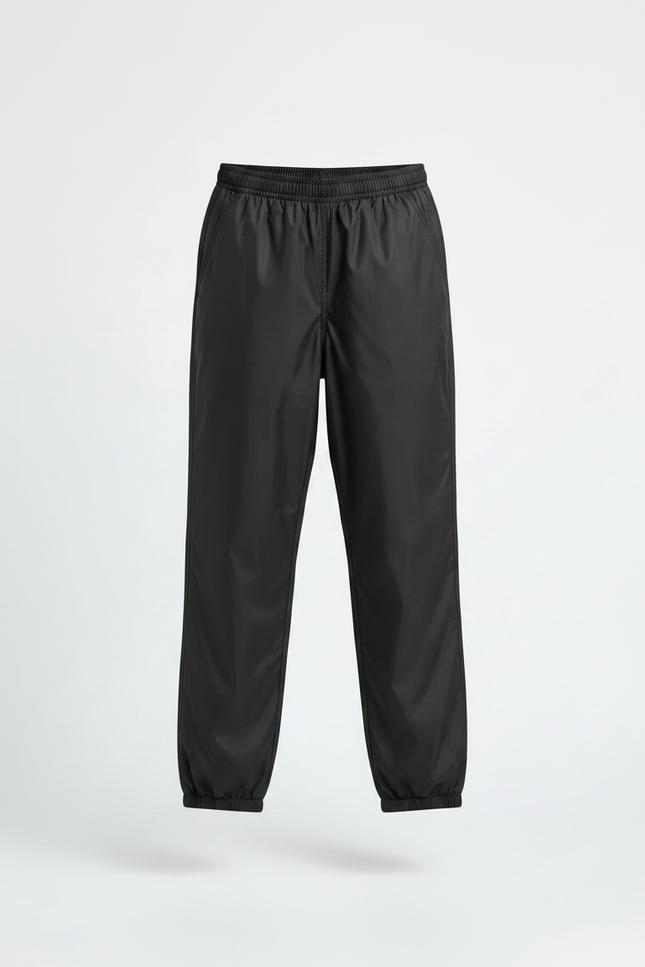 Pantalon De Pluie Noir Imperméable Enfant Léger Ample - Polyester - vue 3