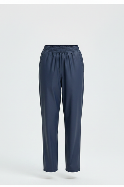 Pantalon De Pluie Bleu Marine Imperméable Décontracté Femme - Polyester - vue 3