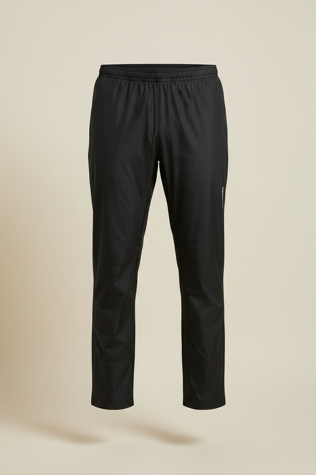 Pantalon De Pluie Noir Coupe Droite Imperméable Homme Sport - Polyester - vue 3