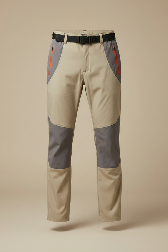 Pantalon De Pluie Beige Bicolore Confortable Sportif Homme - Polyester - vue 3