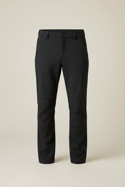 Pantalon De Pluie Noir Coupe Droite Imperméable Randonnée Homme - Polyester - vue 3