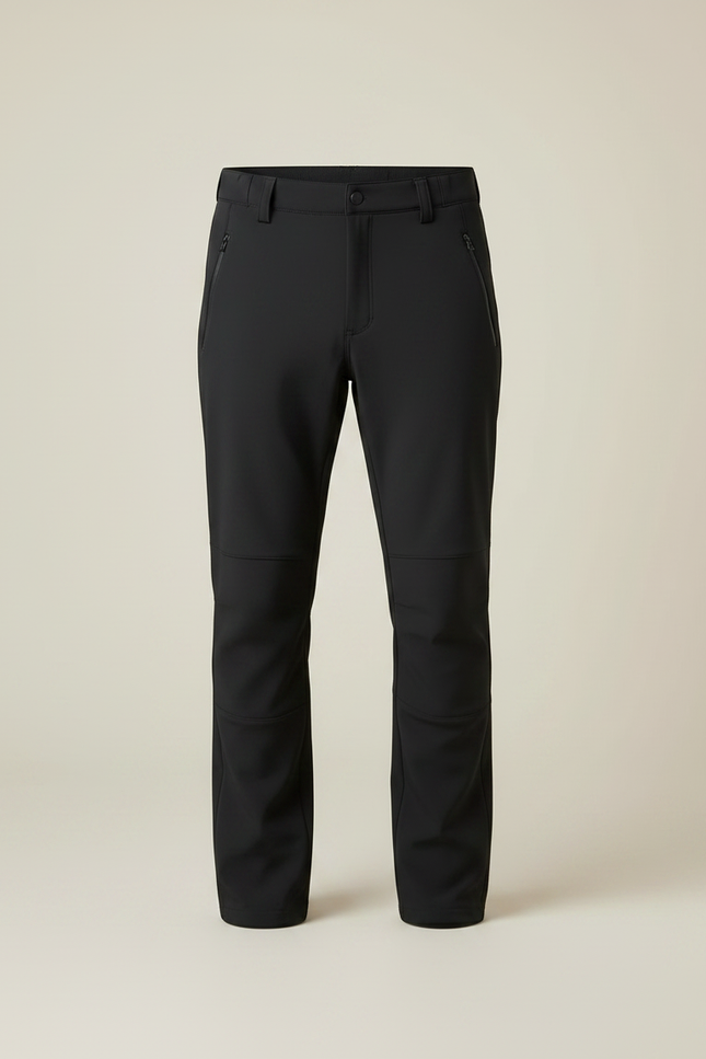 Pantalon De Pluie Noir Coupe Droite Imperméable Randonnée Homme - Polyester - vue 3