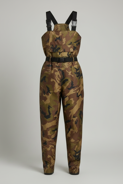 Pantalon De Pluie Camouflage Imperméable Salopette Bottes Caoutchouc - Multicolore Polyester - vue 3