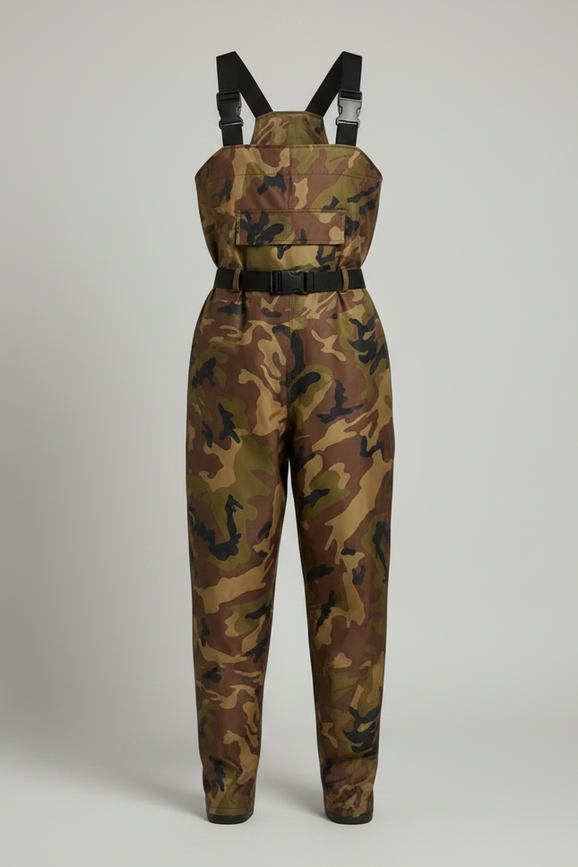 Pantalon De Pluie Camouflage Imperméable Salopette Bottes Caoutchouc - Multicolore Polyester - vue 3