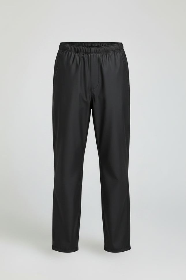 Pantalon De Pluie Noir Imperméable Enfant Coupe Droite - Polyester - vue 3