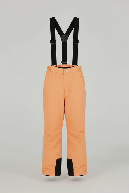 Pantalon De Pluie Orange Imperméable Enfant Ski Bretelles - Polyester - vue 3