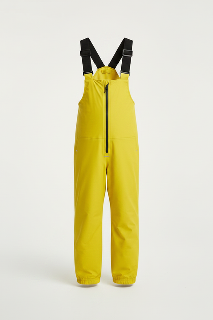 Pantalon De Pluie Jaune Bretelles Imperméable Enfant - Polyester - vue 3
