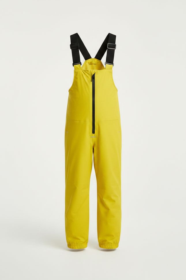 Pantalon De Pluie Jaune Bretelles Imperméable Enfant - Polyester - vue 3