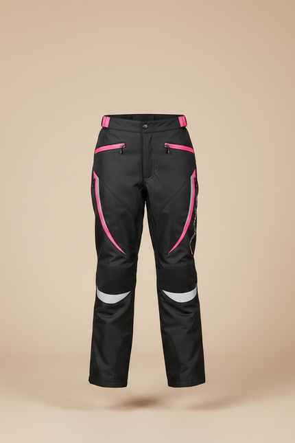 Pantalon De Pluie Noir Fille Imperméable Réfléchissant Slim - Polyester - vue 3
