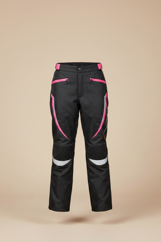Pantalon De Pluie Noir Fille Imperméable Réfléchissant Slim - Polyester - vue 3