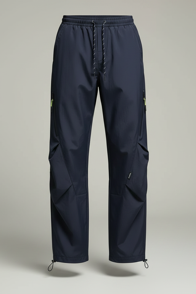 Pantalon De Pluie Bleu Marine Ample Imperméable Décontracté Homme - Polyester - vue 3