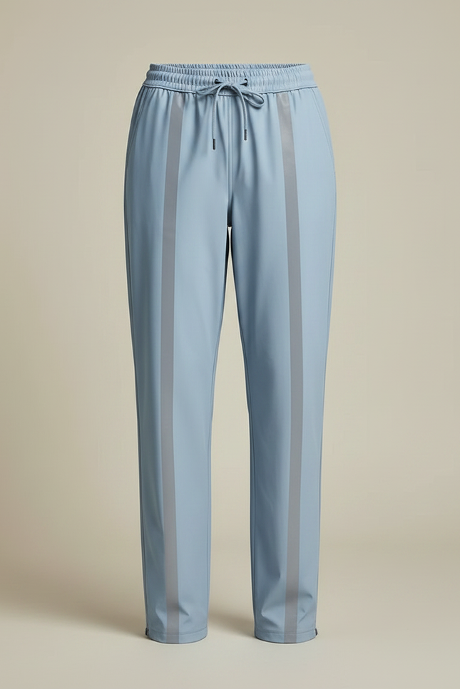 Pantalon De Pluie Bleu Ciel Imperméable Réfléchissant Ample Femme - Polyester - vue 3