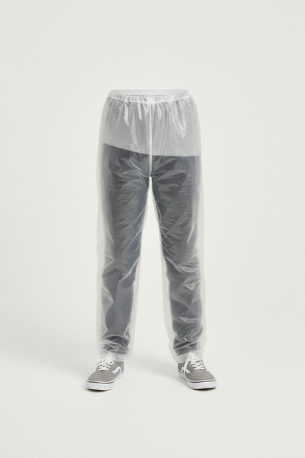Pantalon De Pluie Transparent Jetable Enfant Léger - Blanc Polyester - vue 3