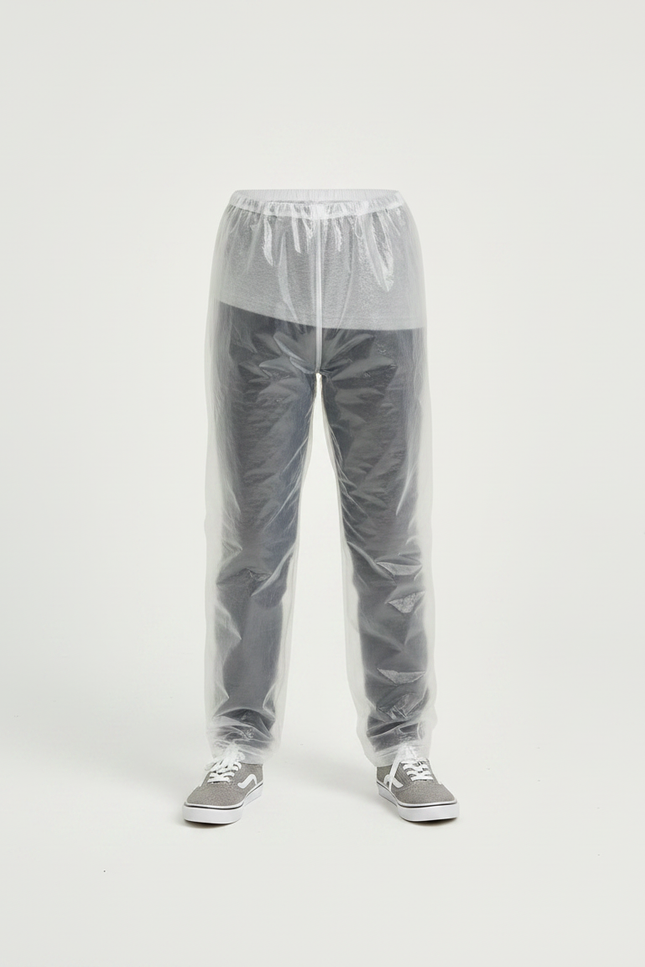 Pantalon De Pluie Transparent Jetable Enfant Léger - Blanc Polyester - vue 3