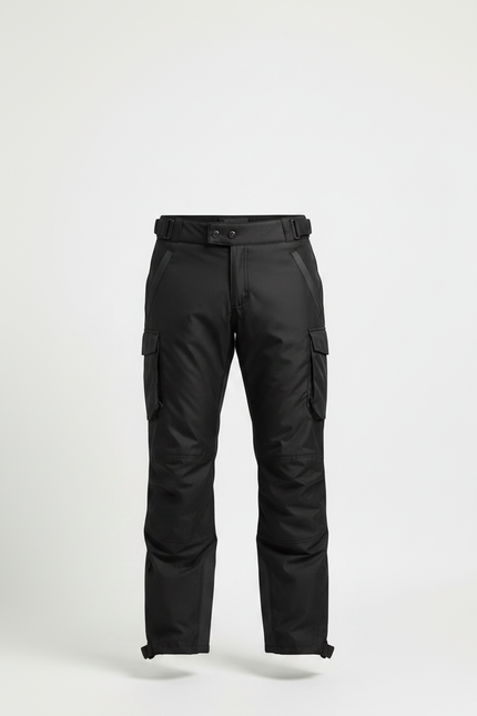 Pantalon Pluie Moto Étanche - Noir Polyester - vue 3