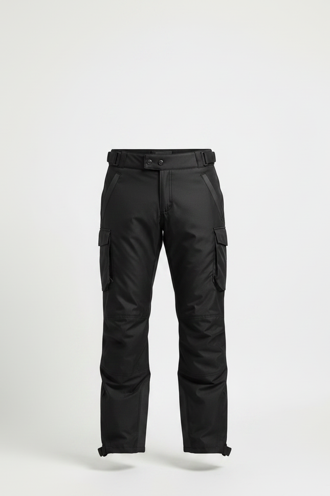 Pantalon Pluie Moto Étanche - Noir Polyester - vue 3
