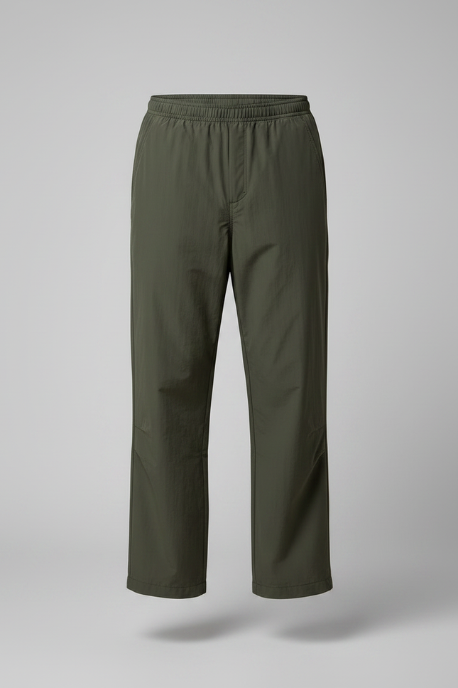 Pantalon De Pluie Vert Kaki Ample Décontracté Homme - Polyester - vue 3