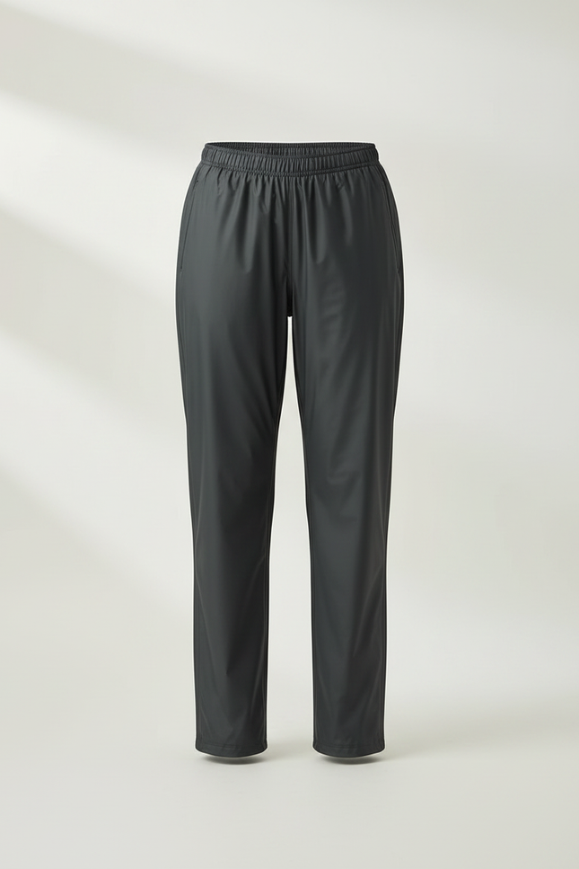 Pantalon De Pluie Gris Imperméable Ample Décontracté - Polyester - vue 3