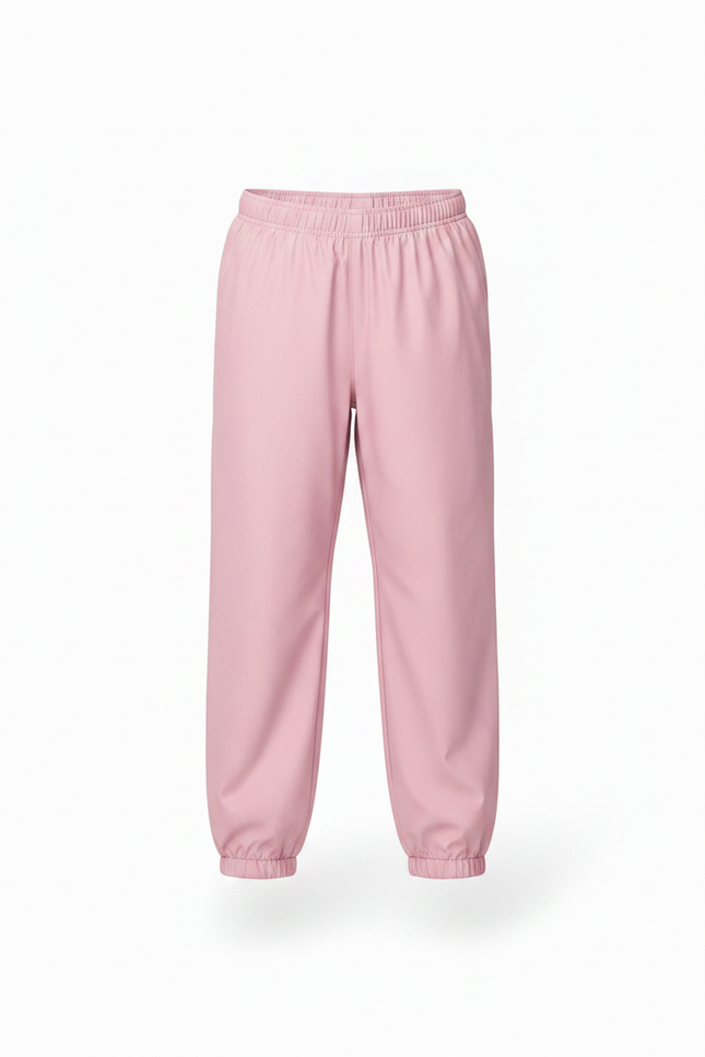Pantalon De Pluie Rose Imperméable Élastiqué Enfant - Polyester - vue 3