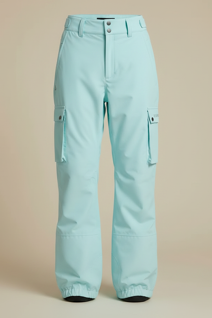 Pantalon De Pluie Bleu Ciel Cargo Ample Imperméable Sport - Polyester - vue 3