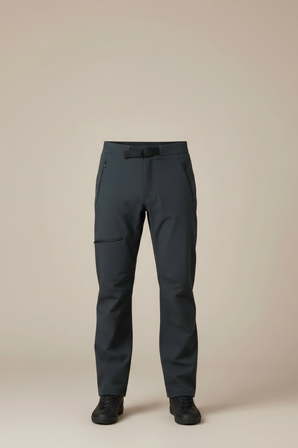 Pantalon De Pluie Gris Imperméable Droit Extensible Homme - Polyester - vue 3