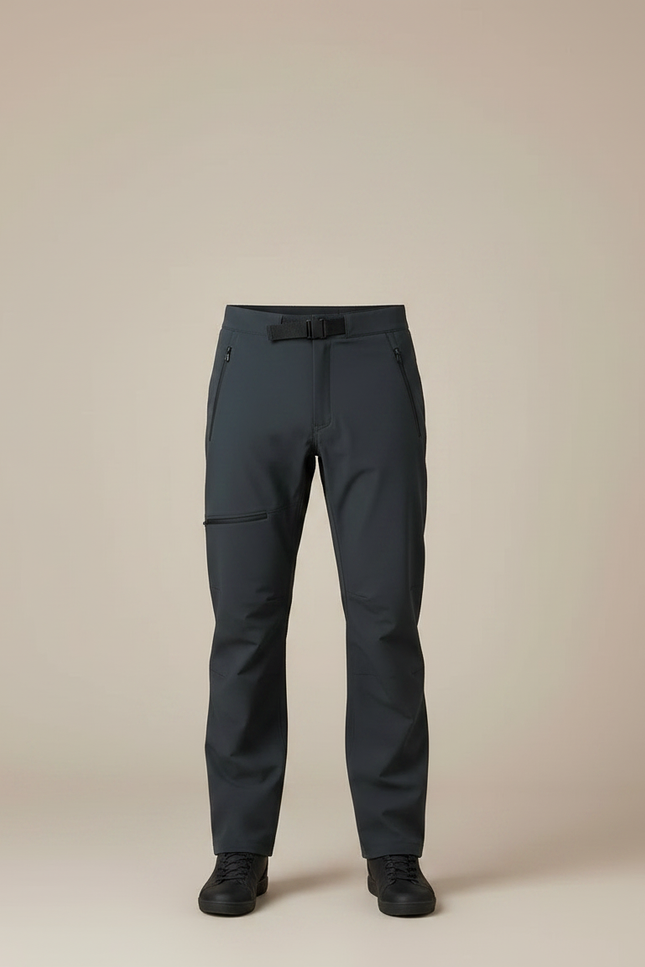 Pantalon De Pluie Gris Imperméable Droit Extensible Homme - Polyester - vue 3