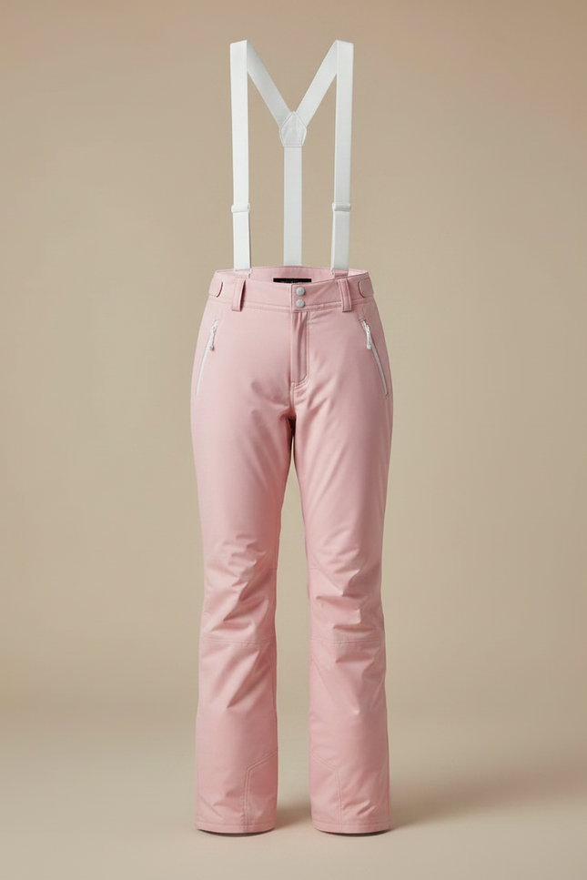 Pantalon De Pluie Rose Imperméable Bretelles Femme - Polyester - vue 3
