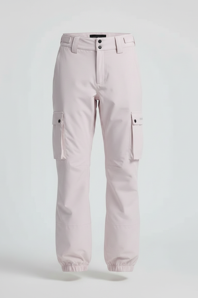 Pantalon De Pluie Rose Cargo Ample Imperméable Femme - Polyester - vue 3