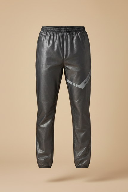 Pantalon De Pluie Gris Imperméable Réfléchissant Léger Homme - Polyester - vue 3