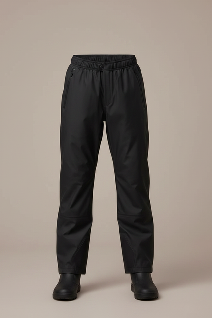 Pantalon De Pluie Noir Imperméable Enfant Droit Élastique - Polyester - vue 3