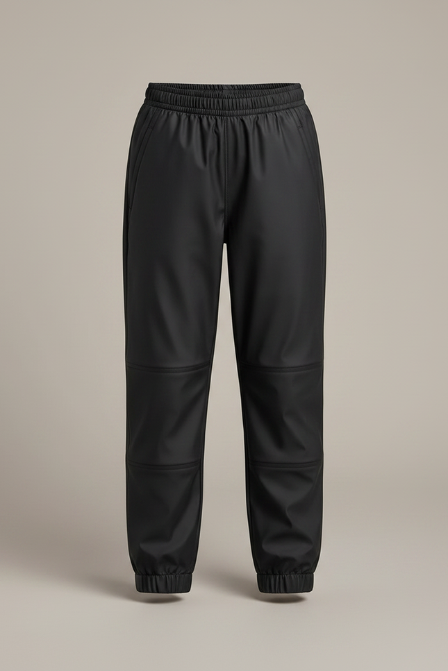 Pantalon De Pluie Noir Enfant Impermémeable Coupe Droite - Polyester - vue 3