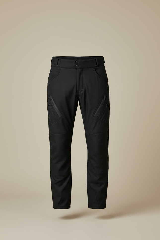 Pantalon De Pluie Noir Imperméable Cargo Ajusté Homme - Polyester - vue 3