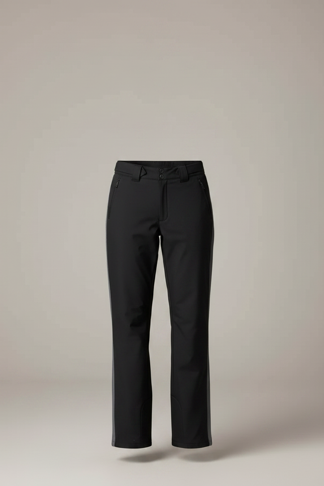 Pantalon De Pluie Noir Imperméable Coupe Droite Femme - Polyester - vue 3