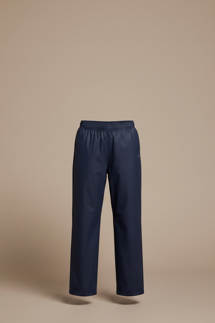 Pantalon De Pluie Bleu Marine Imperméable Enfant Ample Simple - Polyester - vue 3