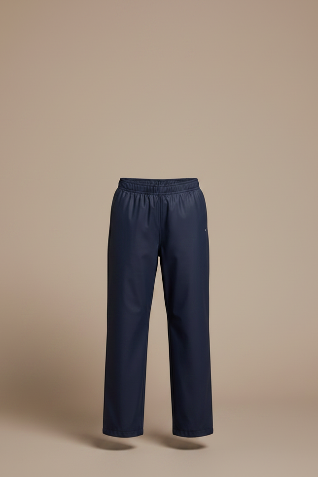 Pantalon De Pluie Bleu Marine Imperméable Enfant Ample Simple - Polyester - vue 3