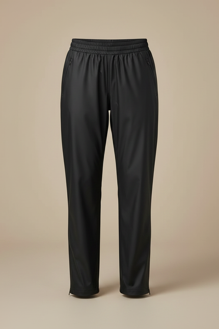 Pantalon De Pluie Noir Imperméable Décontracté Unisexe - Polyester - vue 3