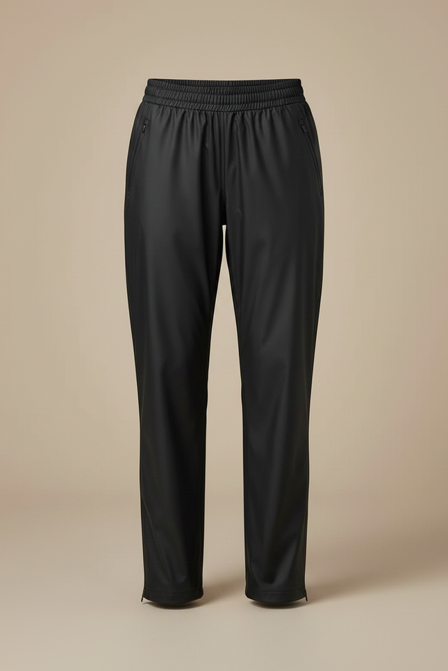 Pantalon De Pluie Noir Imperméable Décontracté Unisexe - Polyester - vue 3