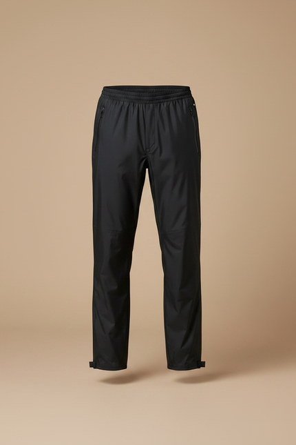 Pantalon De Pluie Noir Imperméable Homme Respirant Ajustable - Polyester - vue 3