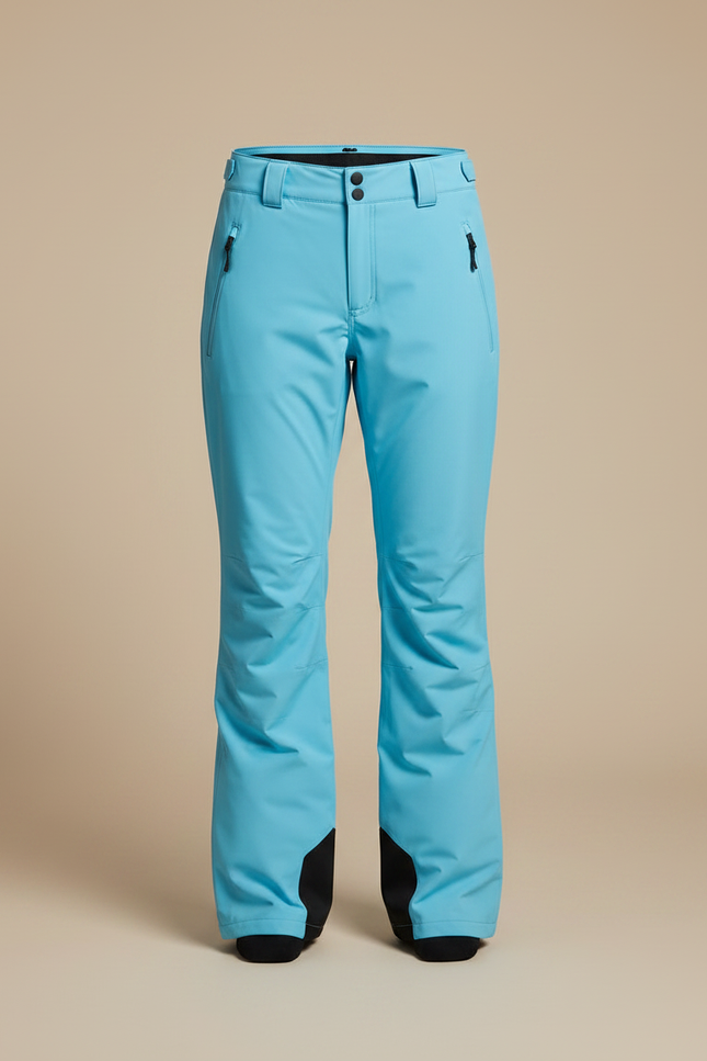 Pantalon De Pluie Bleu Ciel Imperméable Bretelles Ski Femme - Polyester - vue 3