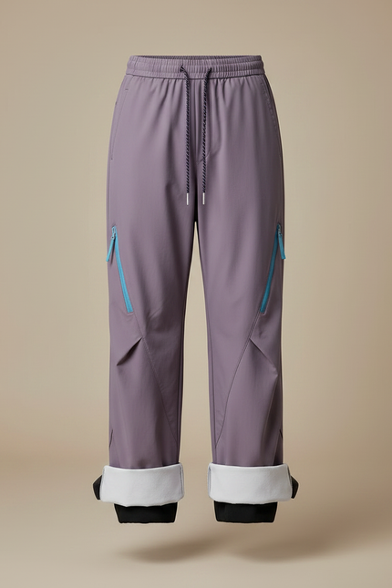 Pantalon Pluie Doublé - Violet Polyester - vue 3