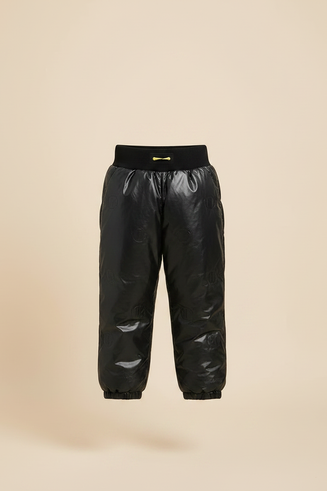 Pantalon De Pluie Noir Brillant Imperméable Enfant Hiver - Polyester - vue 3