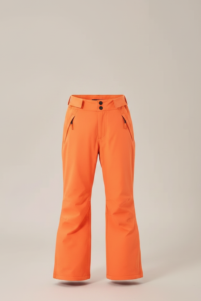 Pantalon De Pluie Orange Imperméable Bretelles Enfant Ski - Polyester - vue 3