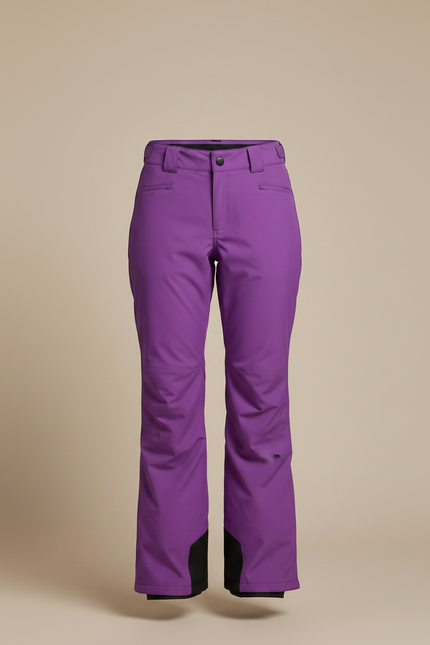 Pantalon De Pluie Violet Ample Bretelles Imperméable Ski - Polyester - vue 3