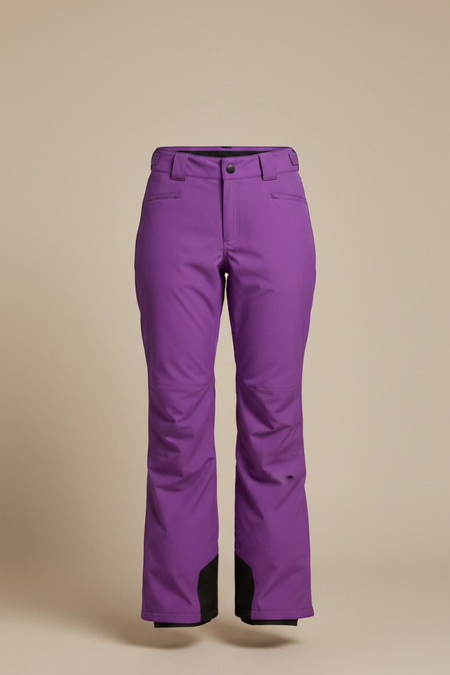 Pantalon De Pluie Violet Ample Bretelles Imperméable Ski - Polyester - vue 3