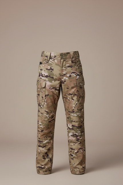 Pantalon De Pluie Camouflage Cargo Militaire Enfant - Multicolore Polyester - vue 3